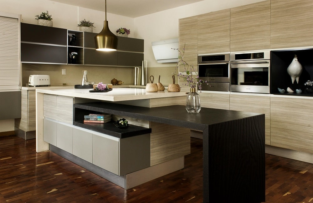 Kitchen With Vaulted Ceiling