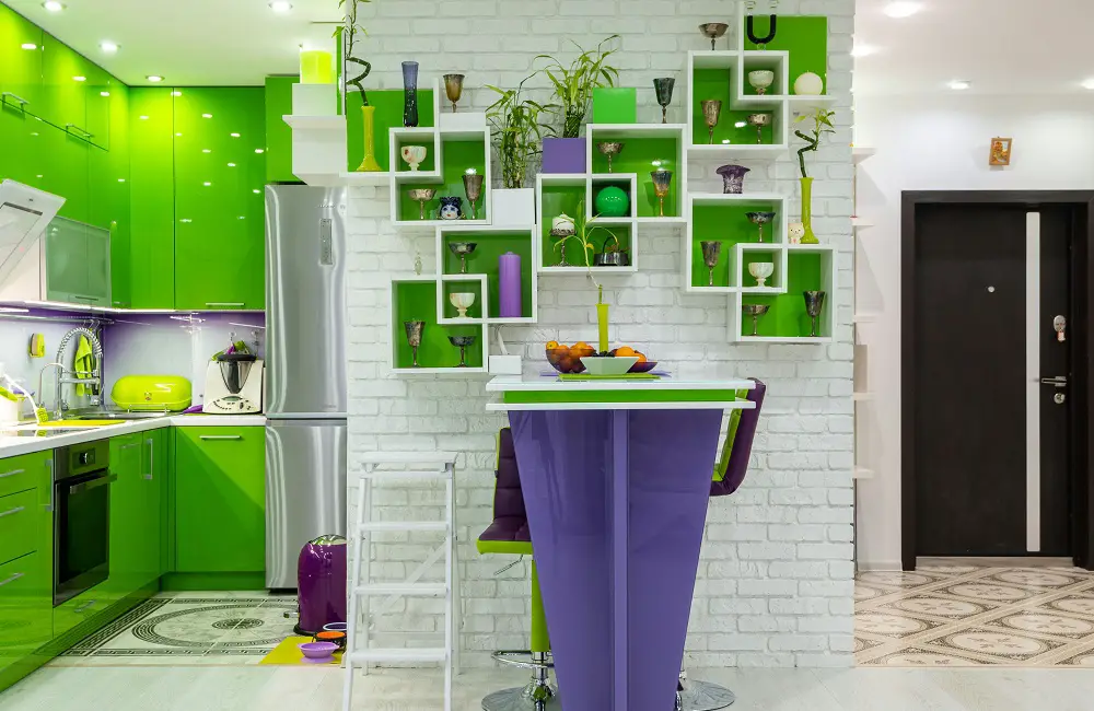 green-kitchen-island