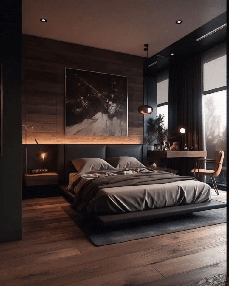 32 Luxurious Men's Bedroom Ideas for Modern Masculine Style - Drop By ...