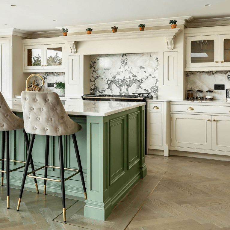 Image showcasing 25 Ecstatic Green Kitchen Island Ideas That Amaze You - Drop By My Home