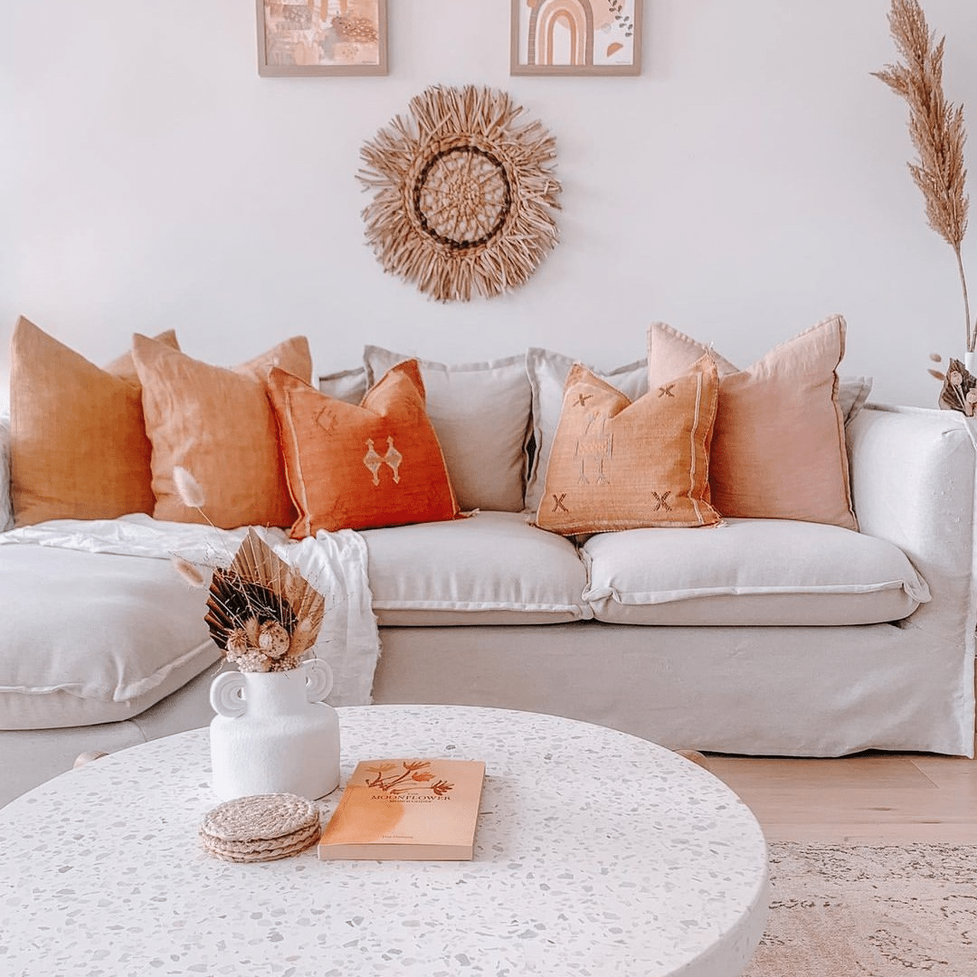 30 Spirited Orange Living Room Ideas - Drop By My Home