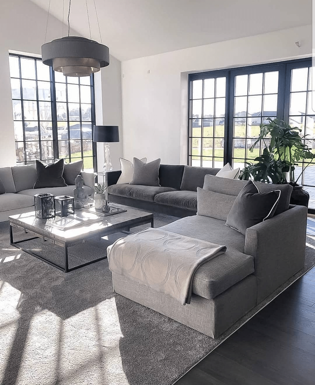 21 High And Modern Grey Floor Living Room Ideas - Drop By My Home
