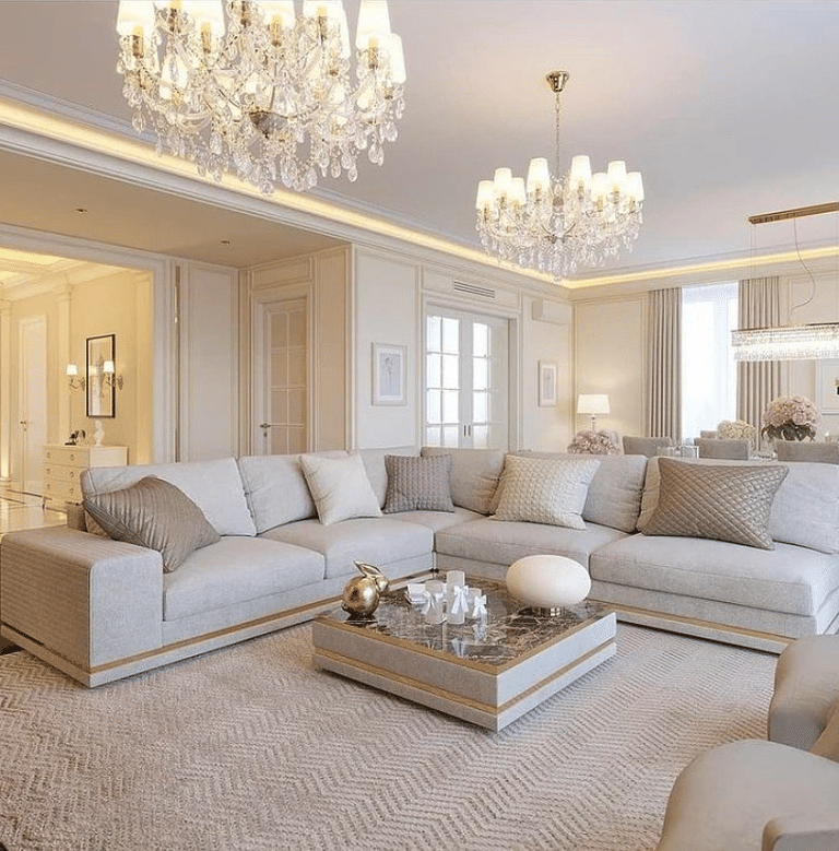 24 Rich Gold Living Room Ideas For A Classy Look - Drop By My Home