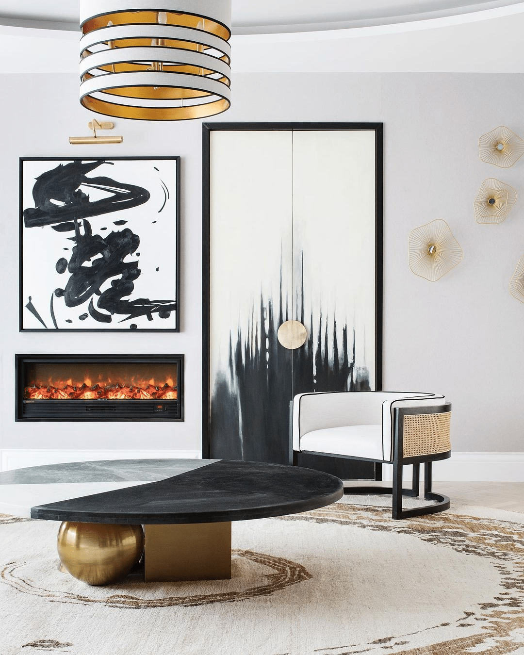 25 Modern & Elegant Black And White Living Room Ideas - Drop By My Home