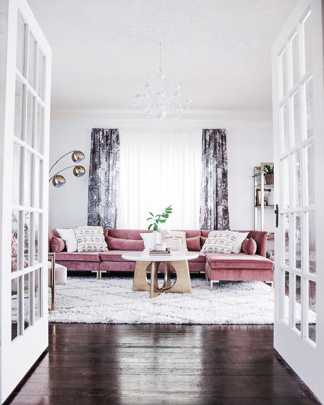25 Welcoming Living Room With French Door Ideas - Drop By My Home