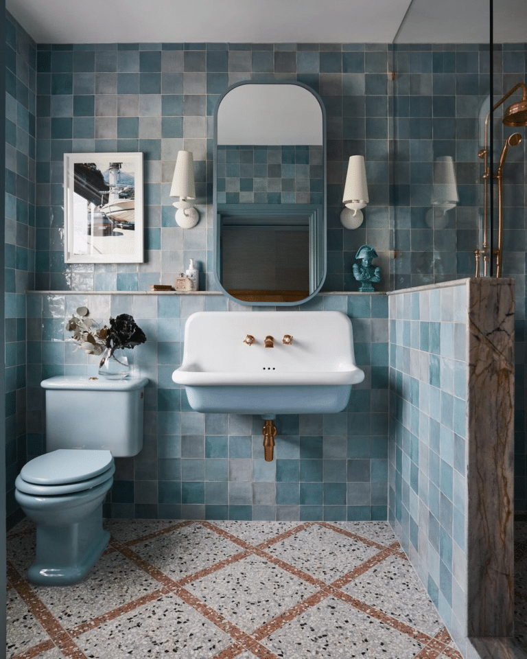 25 Mind Blowing Blue And Grey Bathroom Ideas You Will Love - Drop By My Home