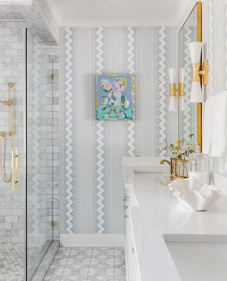 25 Mind Blowing Blue And Grey Bathroom Ideas You Will Love - Drop By My Home
