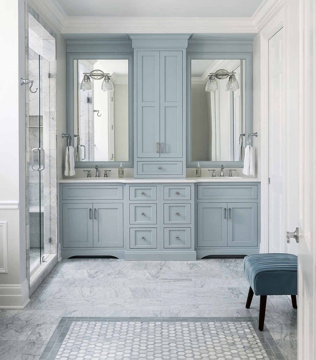 25 Mind Blowing Blue And Grey Bathroom Ideas You Will Love - Drop By My ...