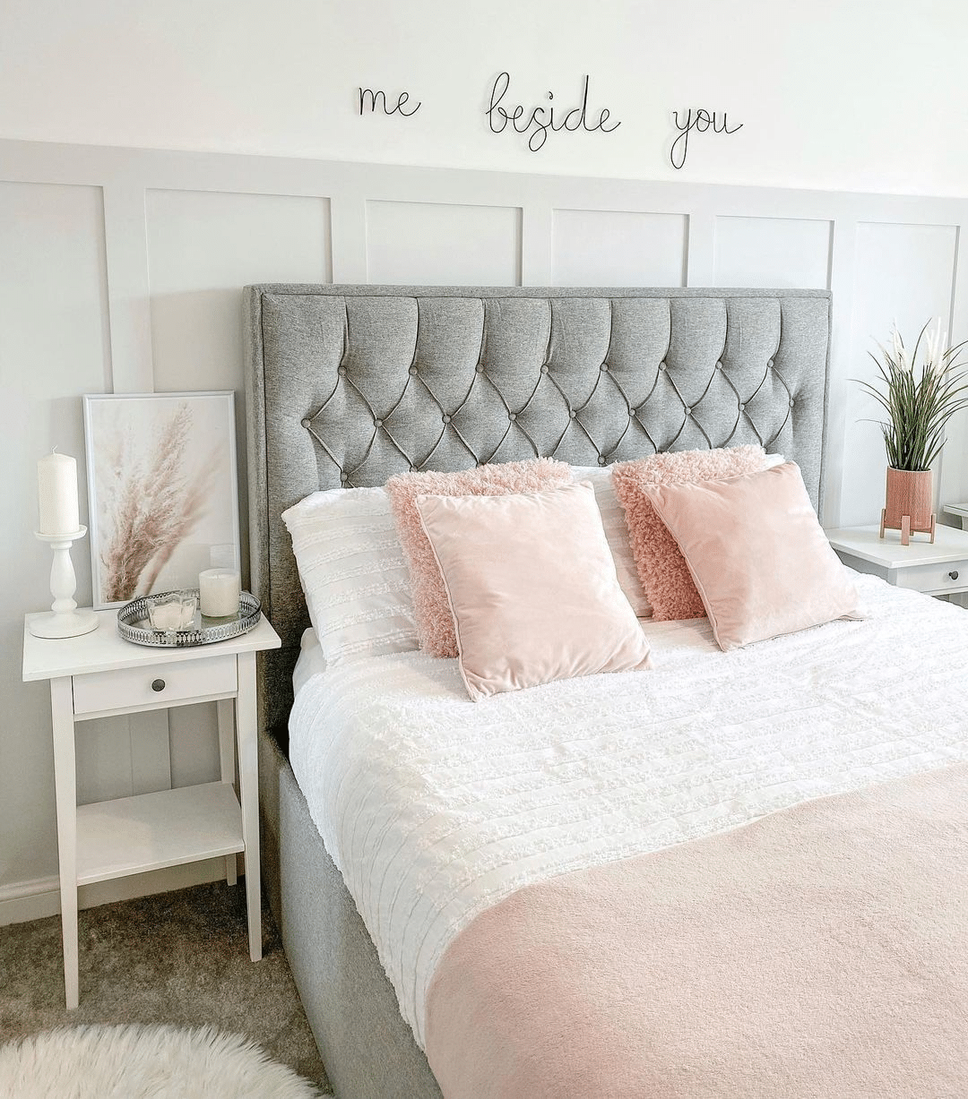 27 Modern Pink And Grey Bedroom Ideas You Will Love - Drop By My Home